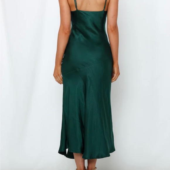 Hello Molly Forest Green Midi Dress Sz XS (US 2) - Picture 4 of 10